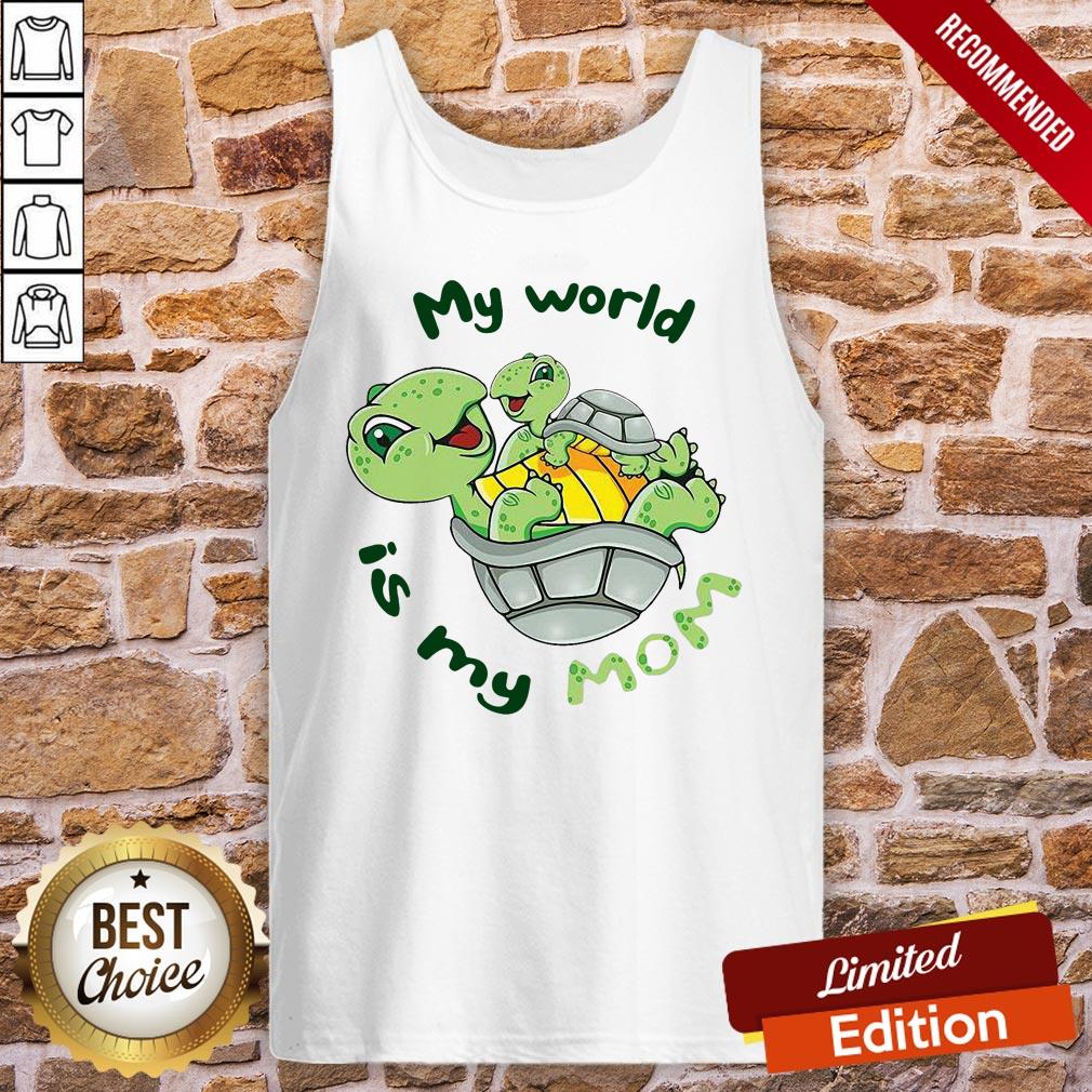 Premium Turtle My World Is My Mom Shirt - Image 3
