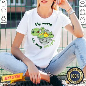 Alternative view of Premium Turtle My World Is My Mom Shirt