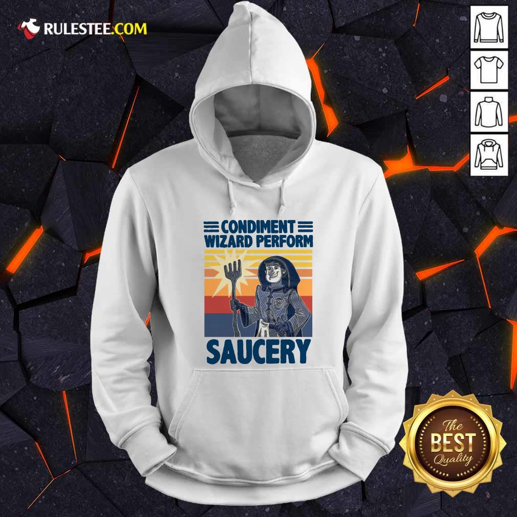 Premium Vintage Condiment Wizard Perform Saucery T-Shirt - Image 2