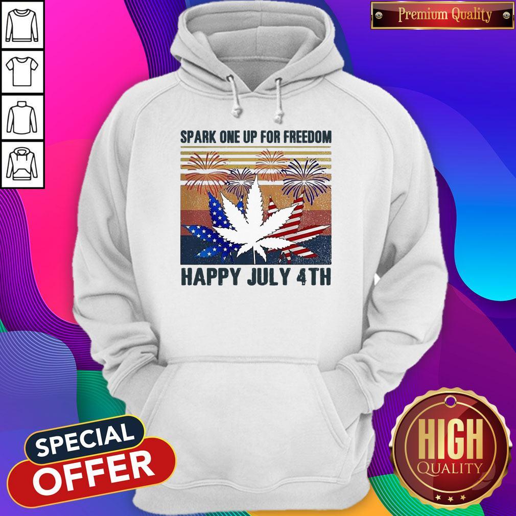Premium Weed Fireworks Spark One Up For Freedom Happy July 4th Independence Day Shirt - Image 5