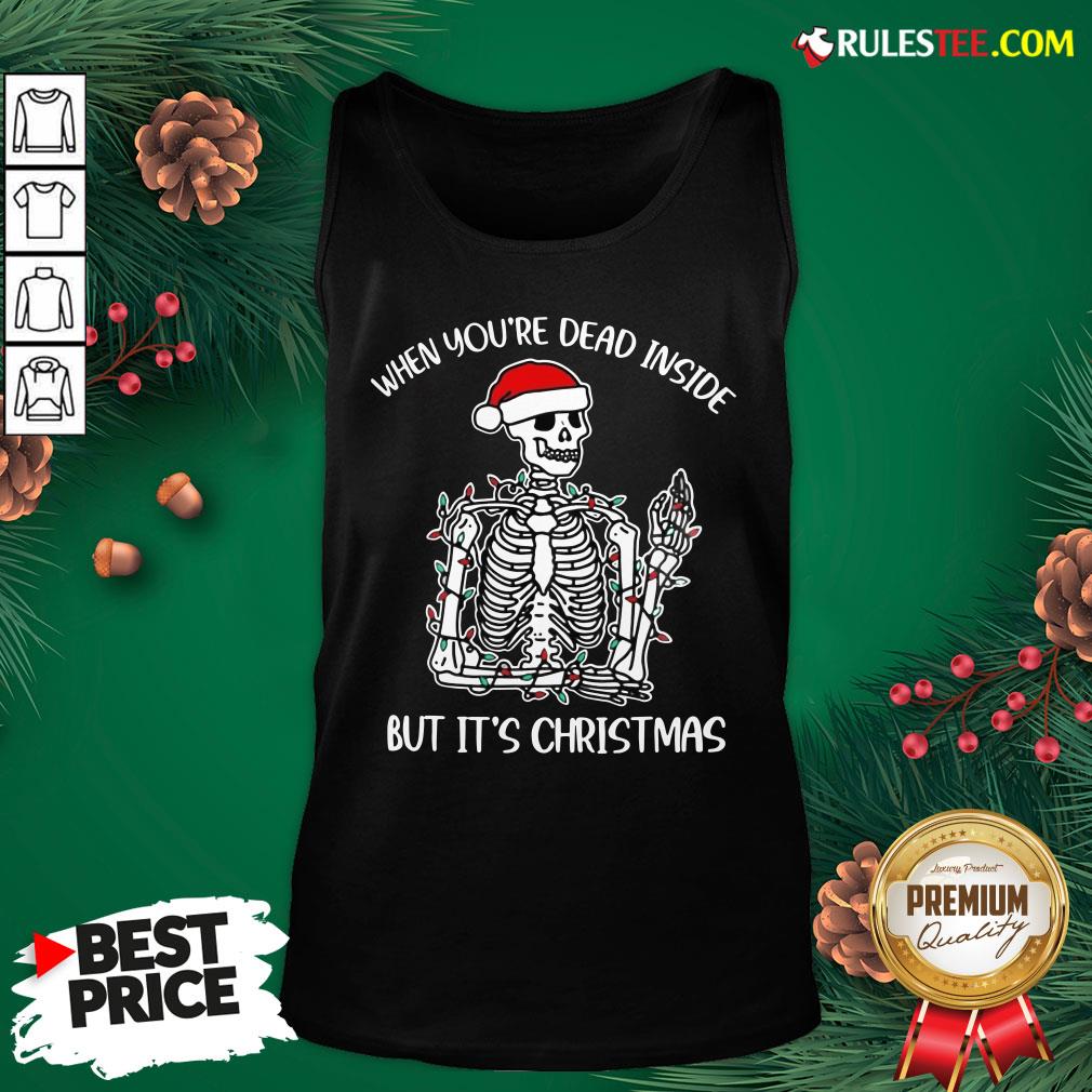 Premium When You’re Dead Inside But It’s Christmas Shirt - Image 4