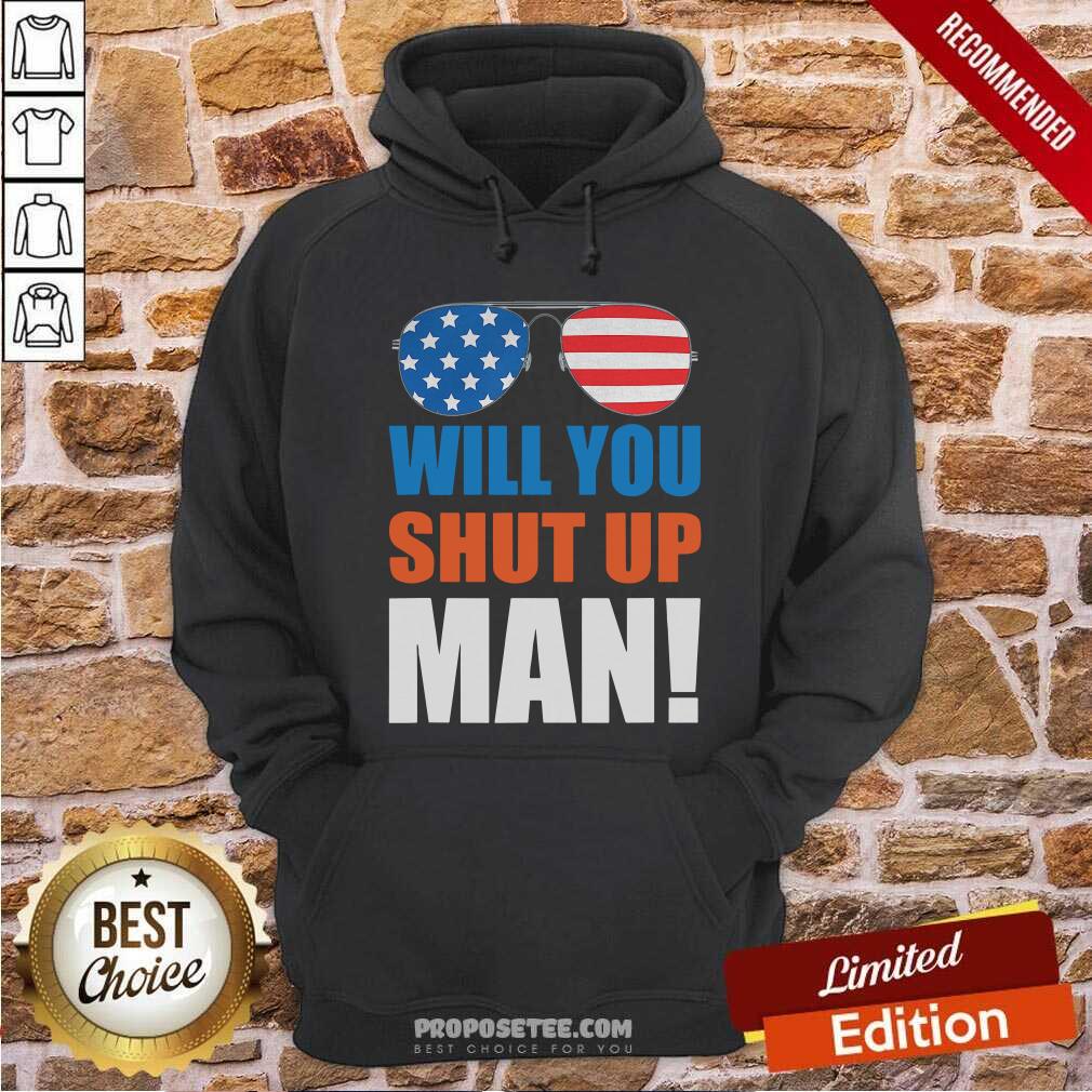 Premium Will You Shut Up Man Squatch King Sarcastic Nerd Threads Gag Shirt - Image 2