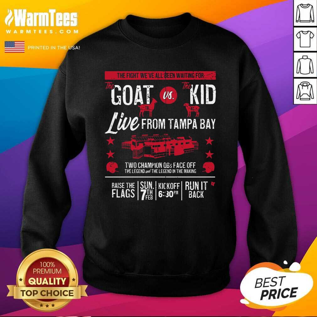 Premium Goat Vs Kid Live From Tampa Bay Shirt - Image 3