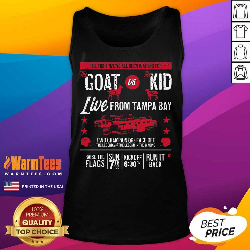 Premium Goat Vs Kid Live From Tampa Bay Shirt - Image 4