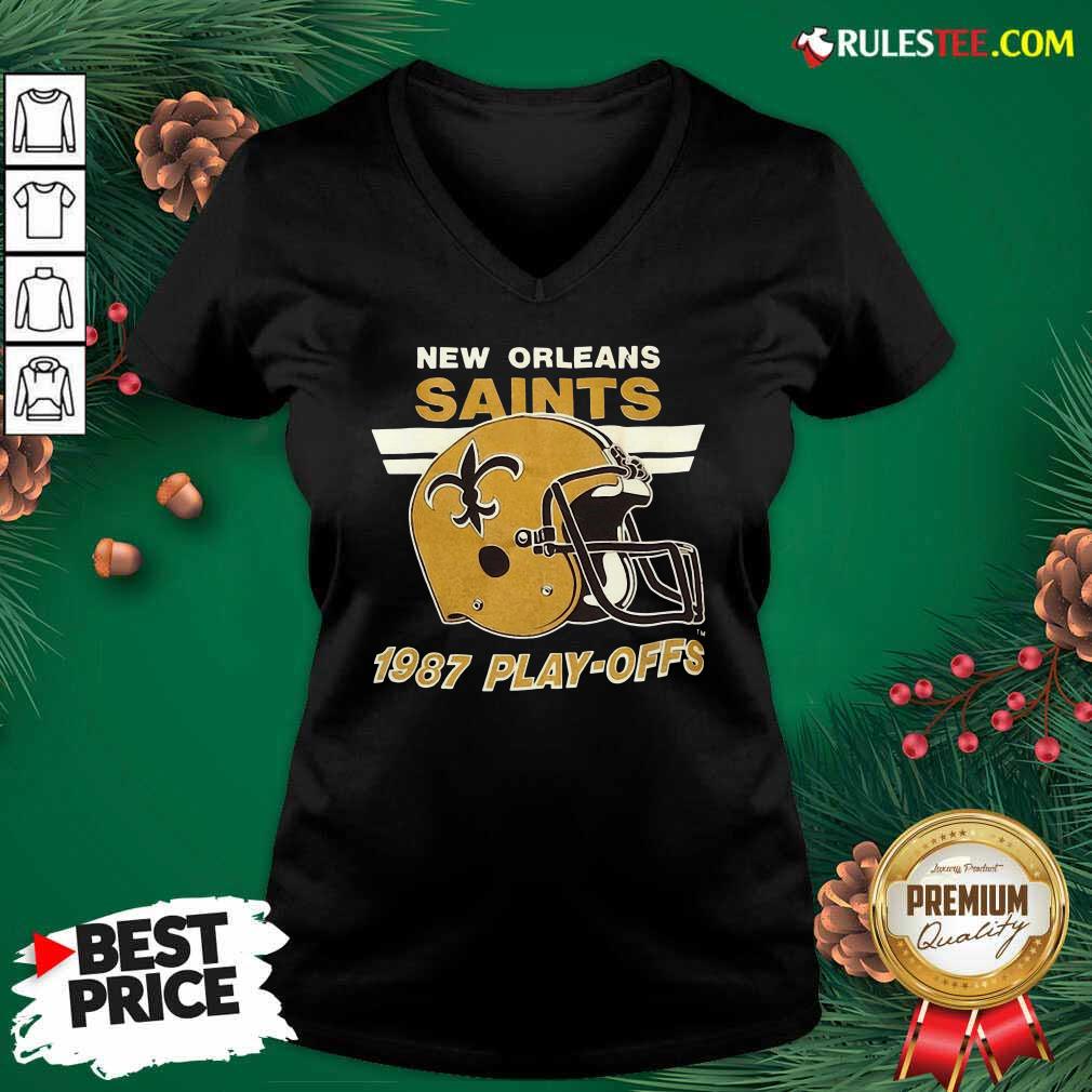 Pretty 1987 New Orleans Saints Playoffs Vintage Shirt - Image 3