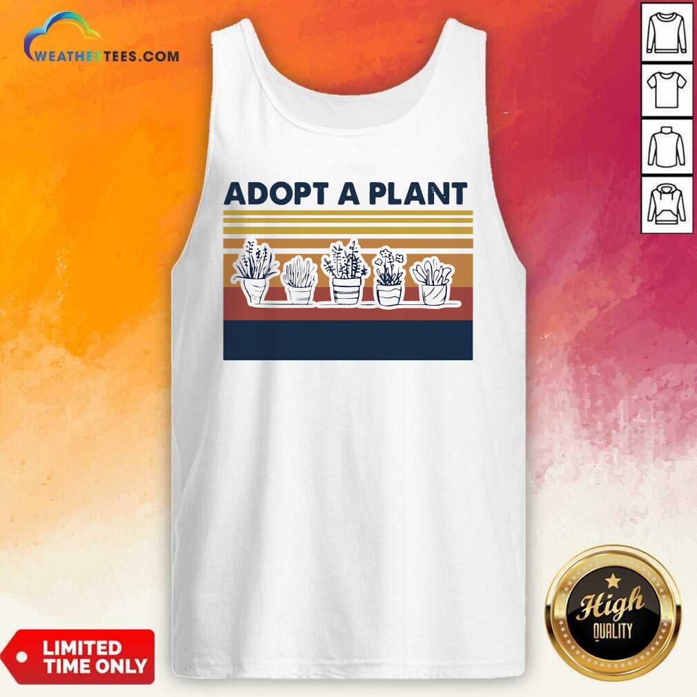 Pretty Adopt A Plant Vintage Retro Shirt - Image 4