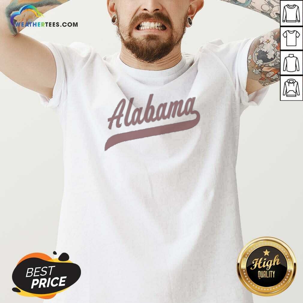 Pretty Alabama Baseball Logo Script Vintage Shirt - Image 5