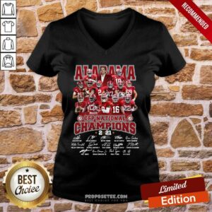 Alternative view of Pretty Alabama Crimson Tide CFP National Champions 2021 Signatures Shirt