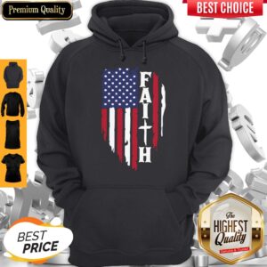 Alternative view of Pretty American Flag Faith Shirt