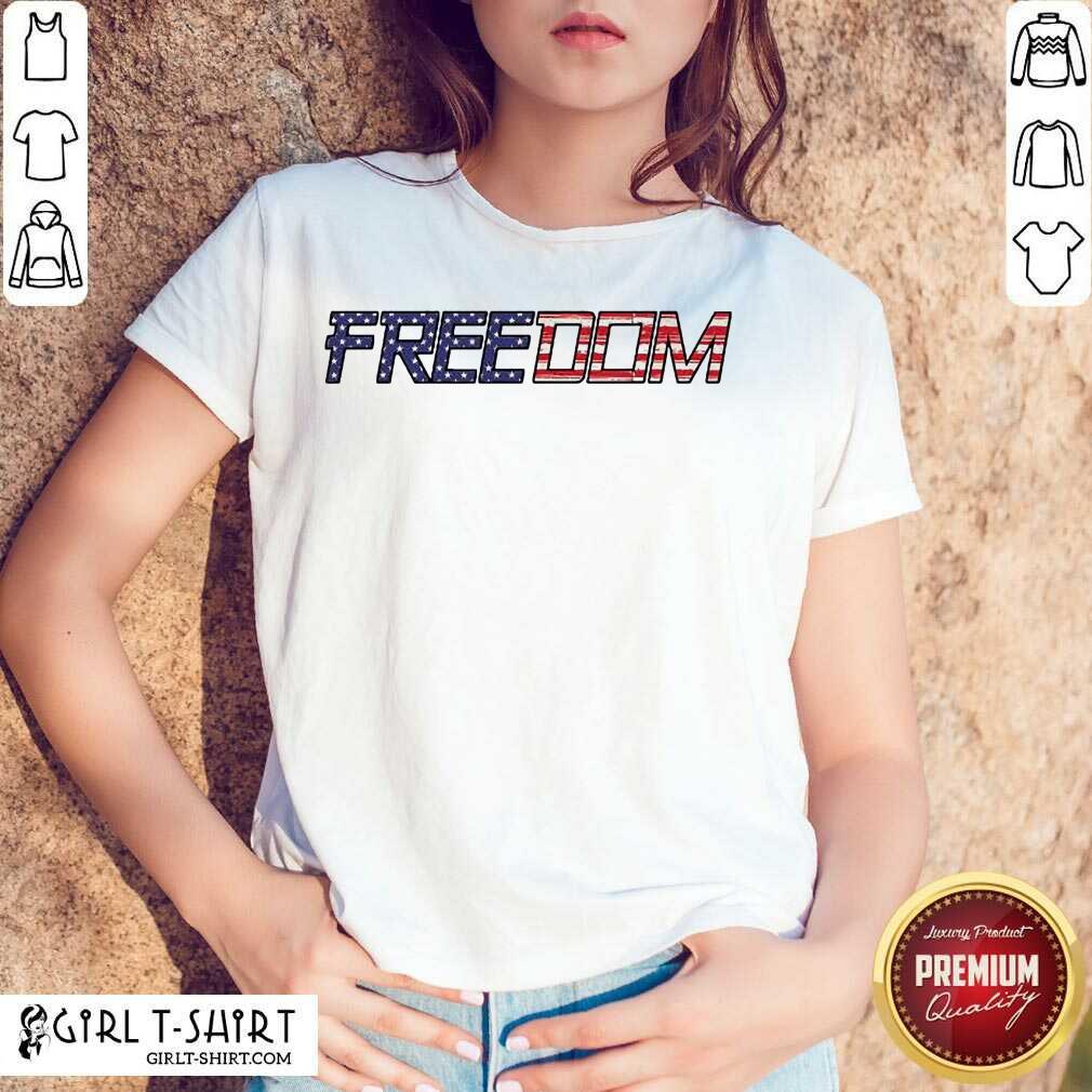 Pretty American Flag Patriotic Freedom Shirt