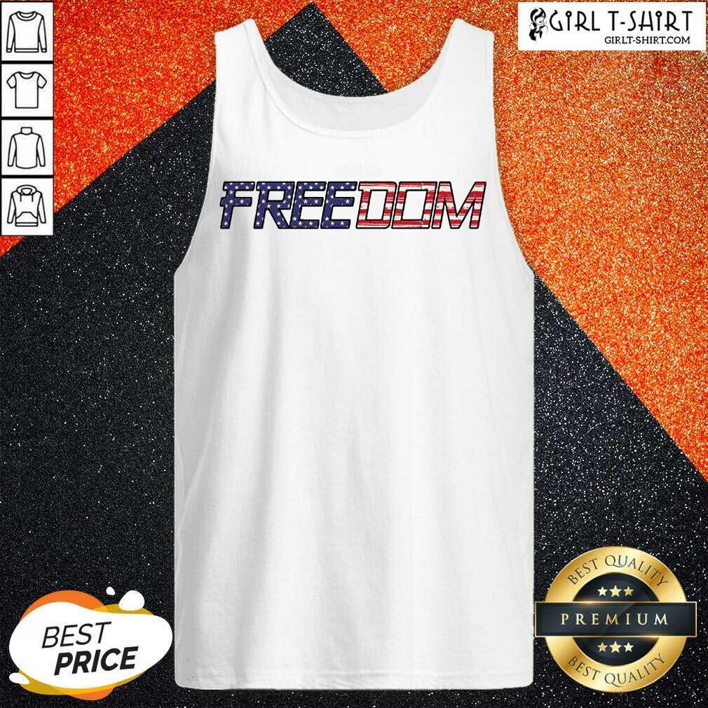 Pretty American Flag Patriotic Freedom Shirt - Image 3