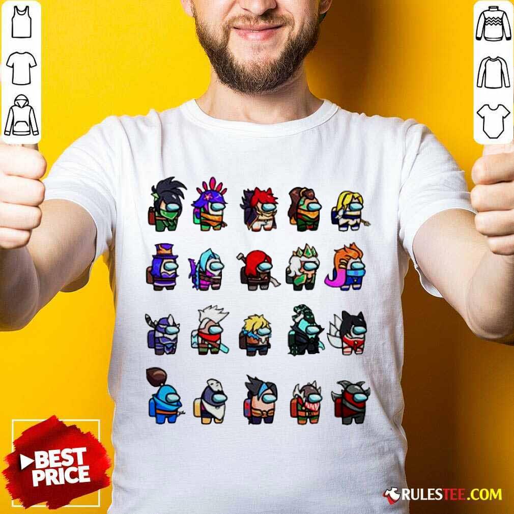 Pretty Among Us X League Of Legends Games Shirt