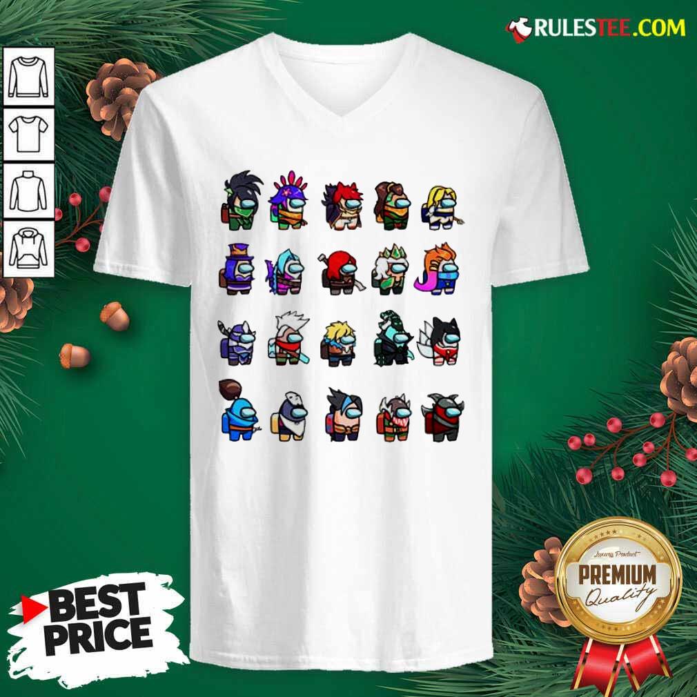 Pretty Among Us X League Of Legends Games Shirt - Image 3