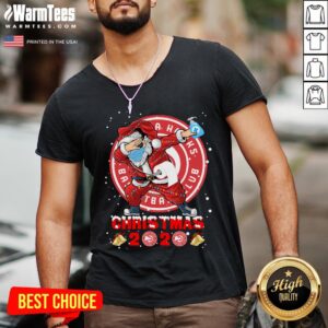 Alternative view of Pretty Atlanta Hawks Funny Santa Claus Dabbing Christmas 2020 Shirt