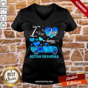 Alternative view of Pretty Autism Awareness I Love Being Autism Grandma Shirt