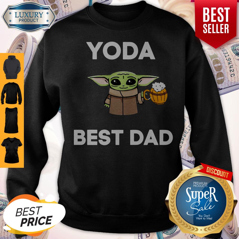Pretty Baby Yoda Best Dad Shirt - Image 5