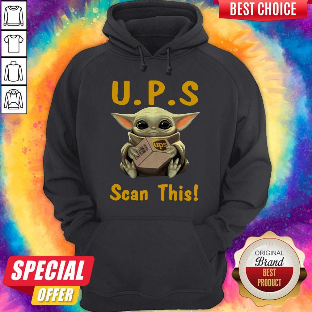 Pretty Baby Yoda Hug UPS Scan This Shirt - Image 5