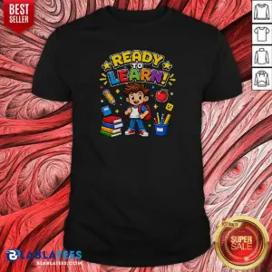 Pretty Back To School Ready To Learn Pixel Shirt
