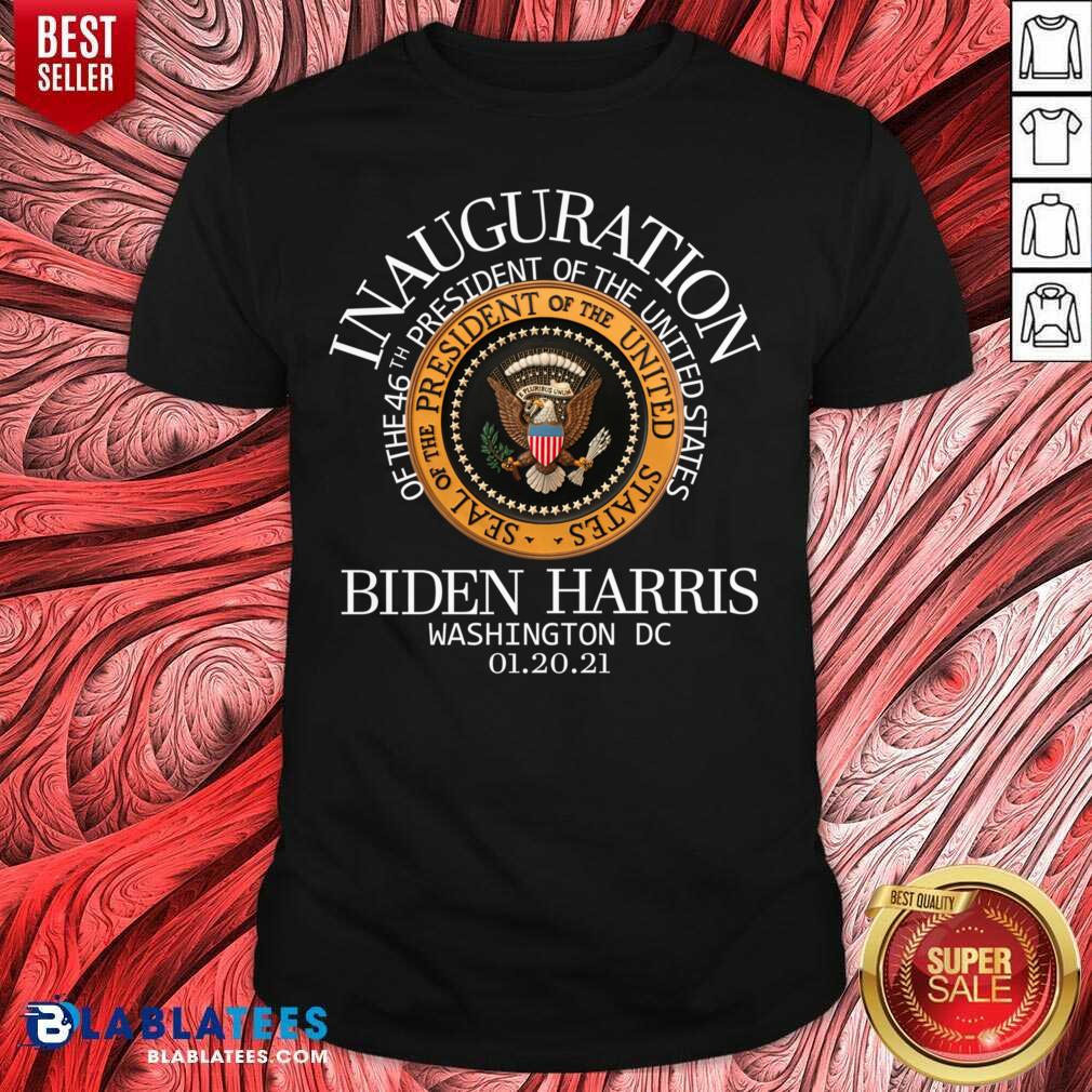 Pretty Biden Harris President Inauguration 2021 Presidential Seal Shirt - Image 4