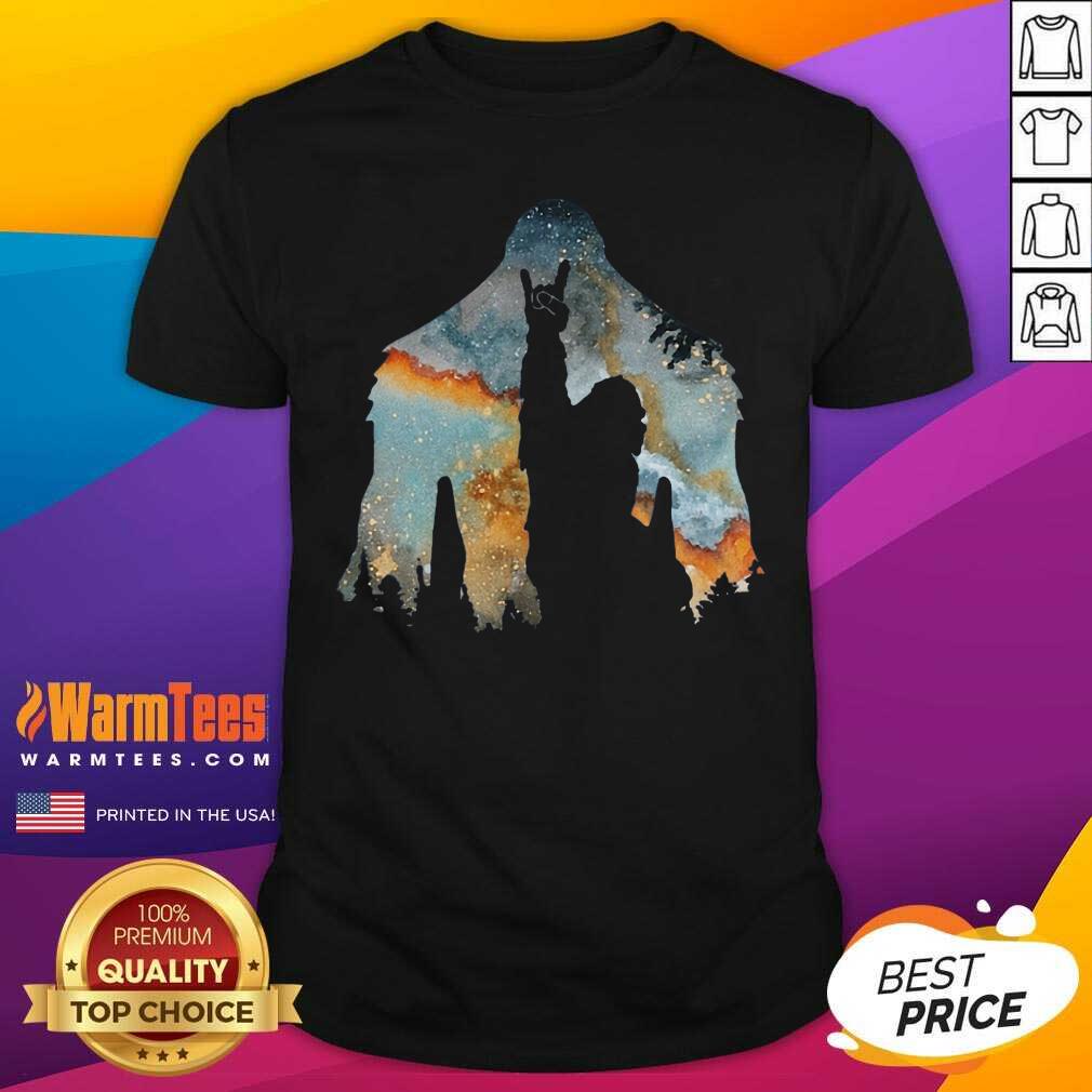 Pretty Bigfoot Rock And Roll Shirt