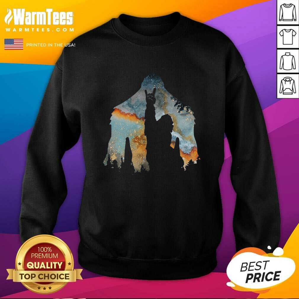 Pretty Bigfoot Rock And Roll Shirt - Image 3