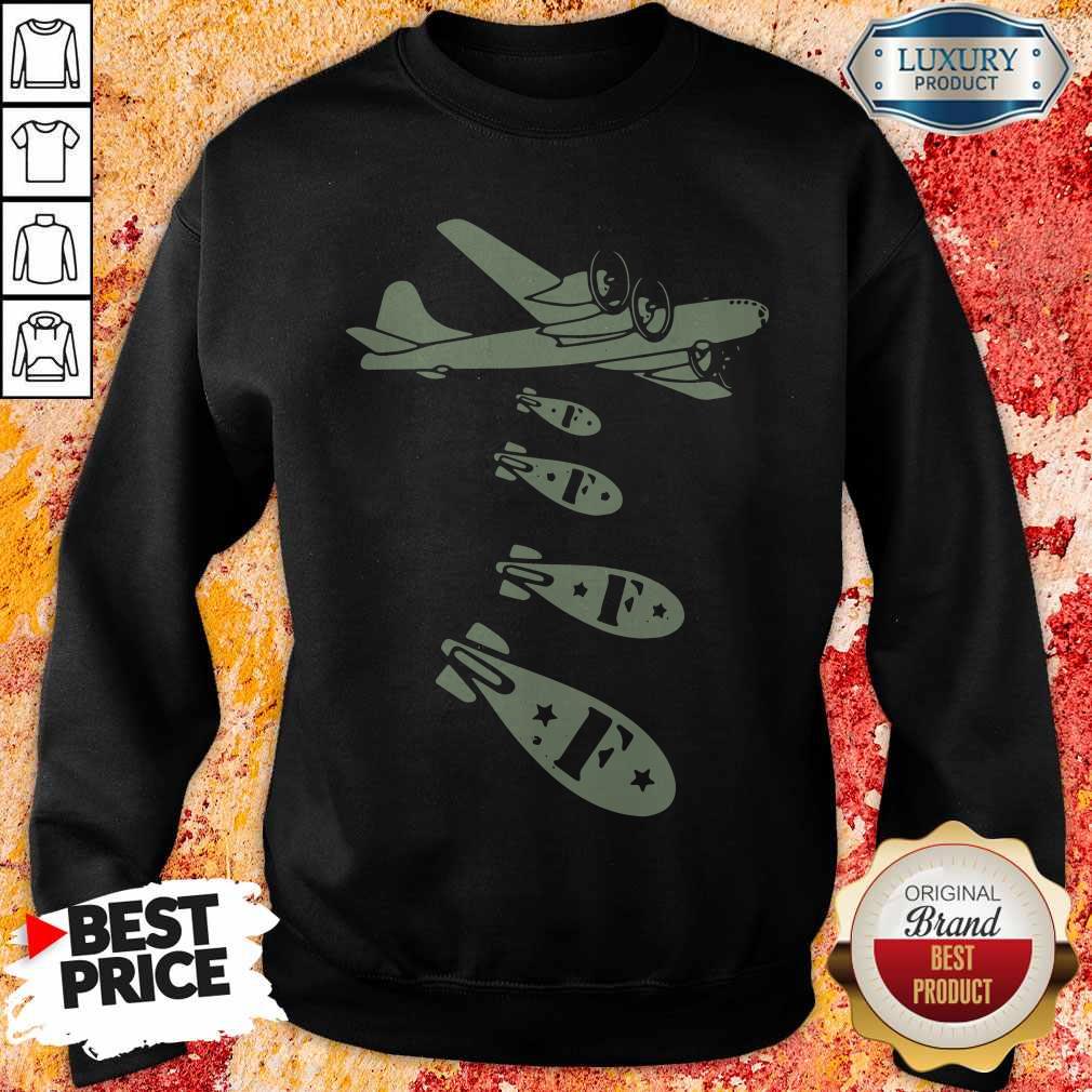 Pretty Bomber Dropping Bombs Shirt - Image 2