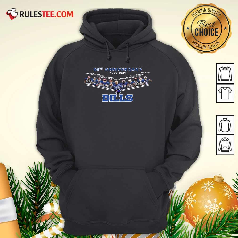 Pretty Buffalo Bills Football 61st Anniversary Shirt - Image 2