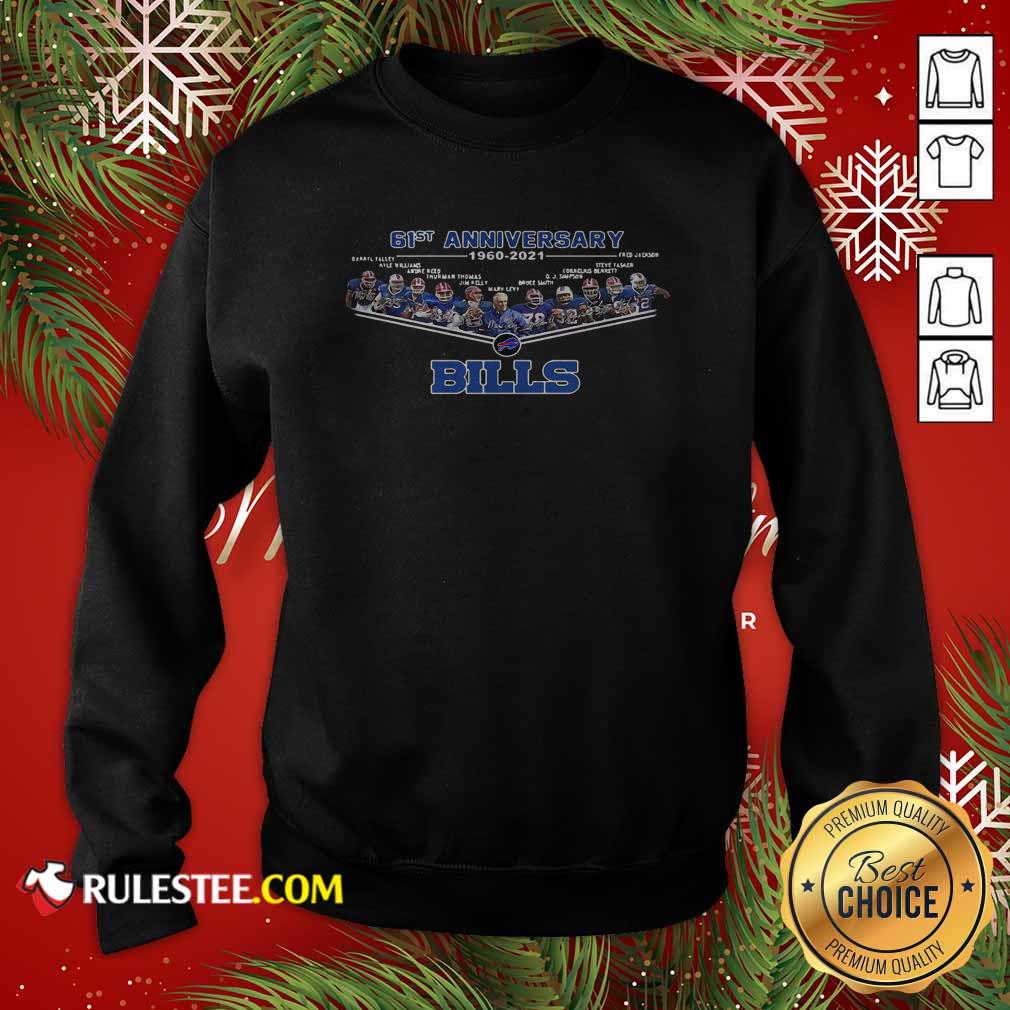 Pretty Buffalo Bills Football 61st Anniversary Shirt - Image 5