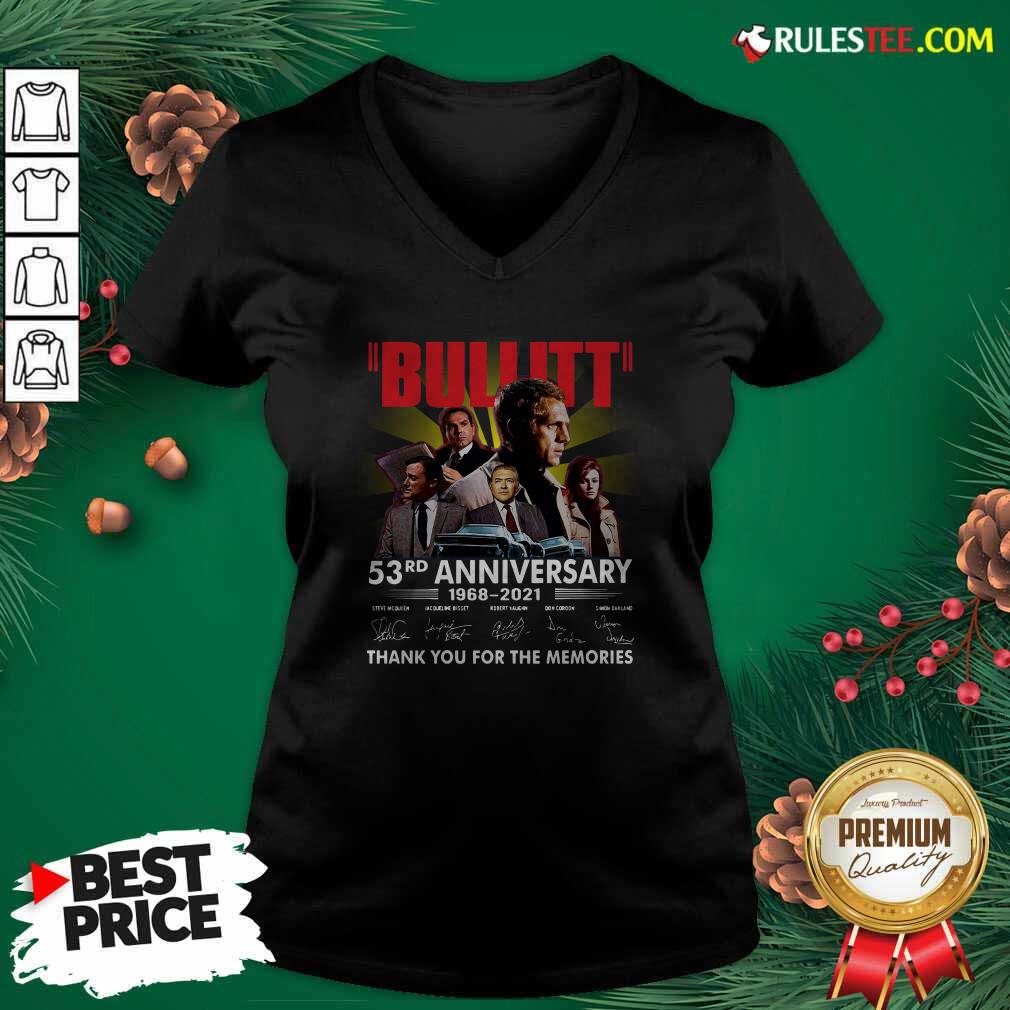Pretty Bullitt 53rd Anniversary 1968 2021 Thank You For The Memories Signatures Shirt - Image 3