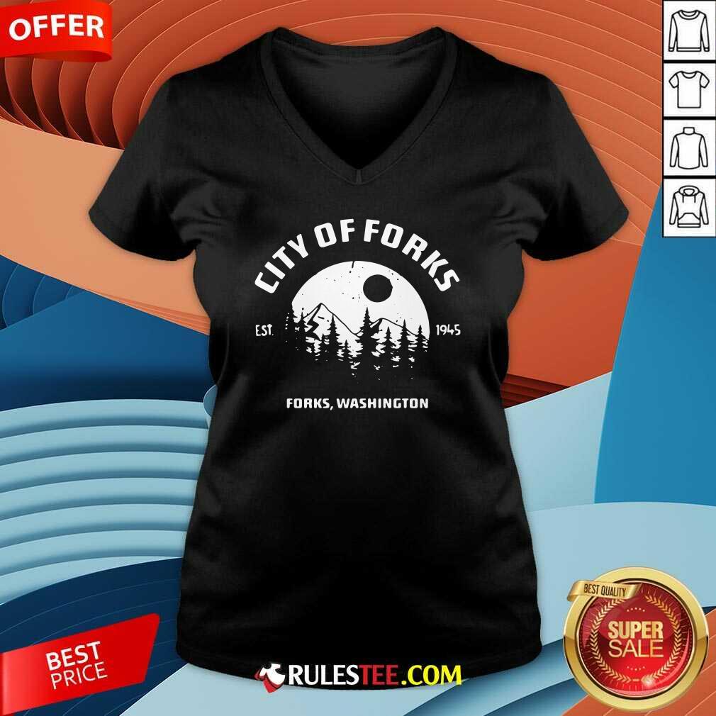 Pretty City Of Forks Forks Washington Est 1945 Shirt - Image 3