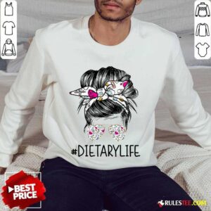 Alternative view of Pretty Dietary Girl Bun Hair Glasses Shirt
