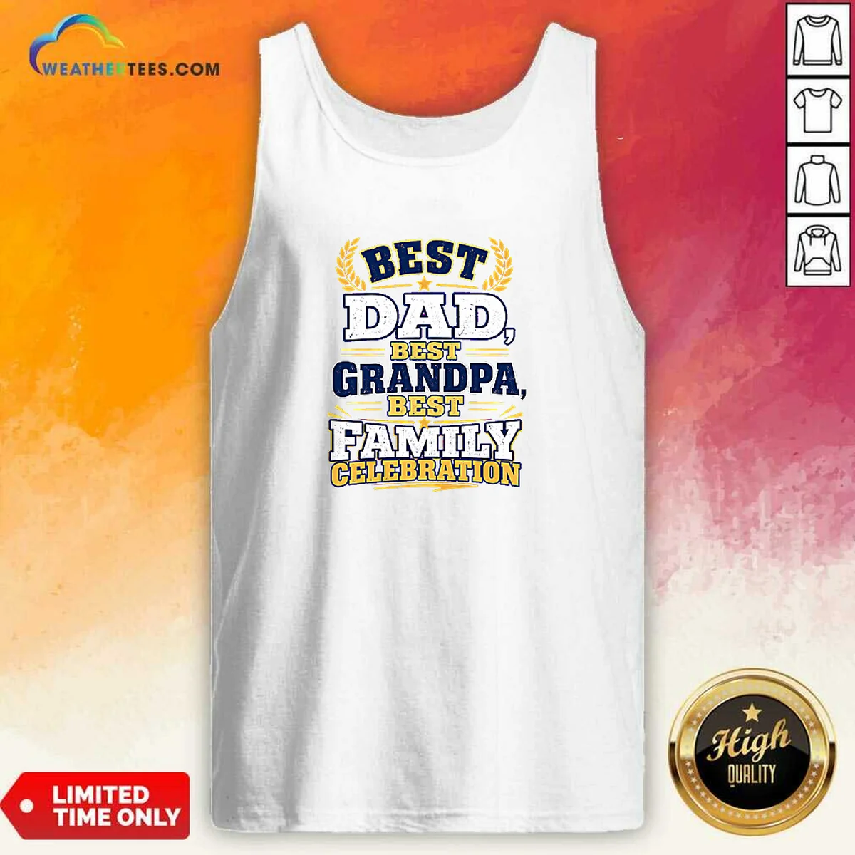 Pretty Family Celebration Typography Proud Dad Grandpas Shirt - Image 3