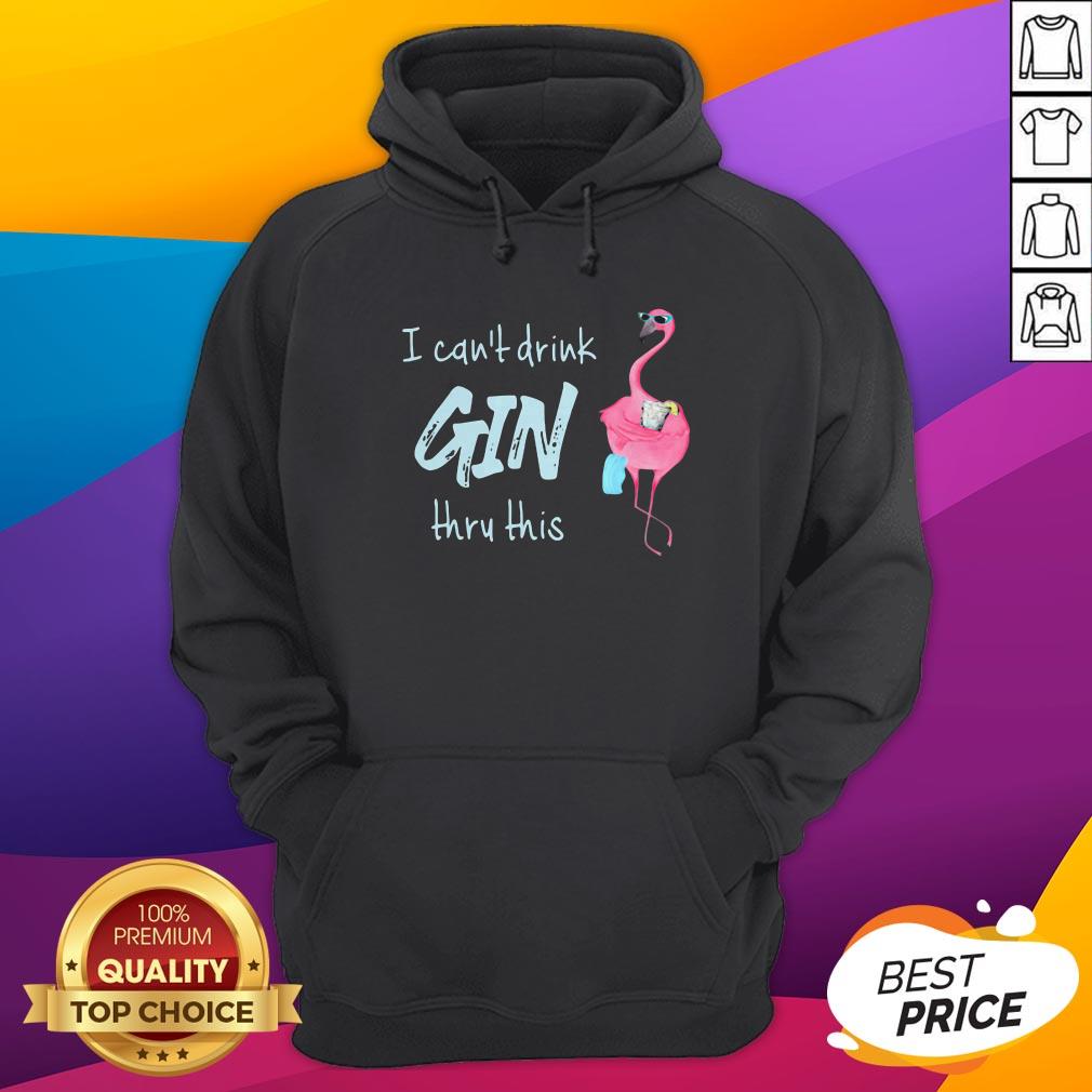 Pretty Flamingo I Can't Drink Thru This Shirt - Image 3