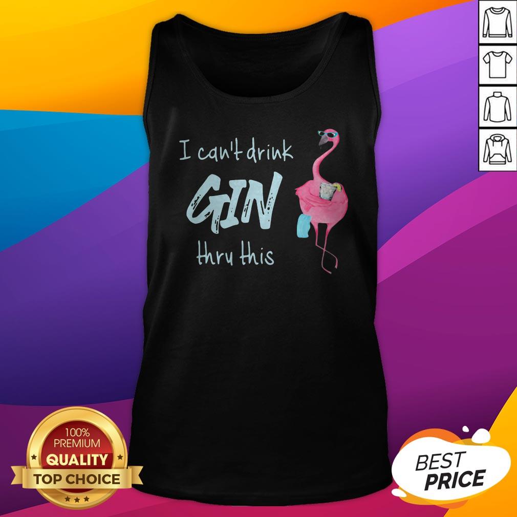Pretty Flamingo I Can't Drink Thru This Shirt - Image 5