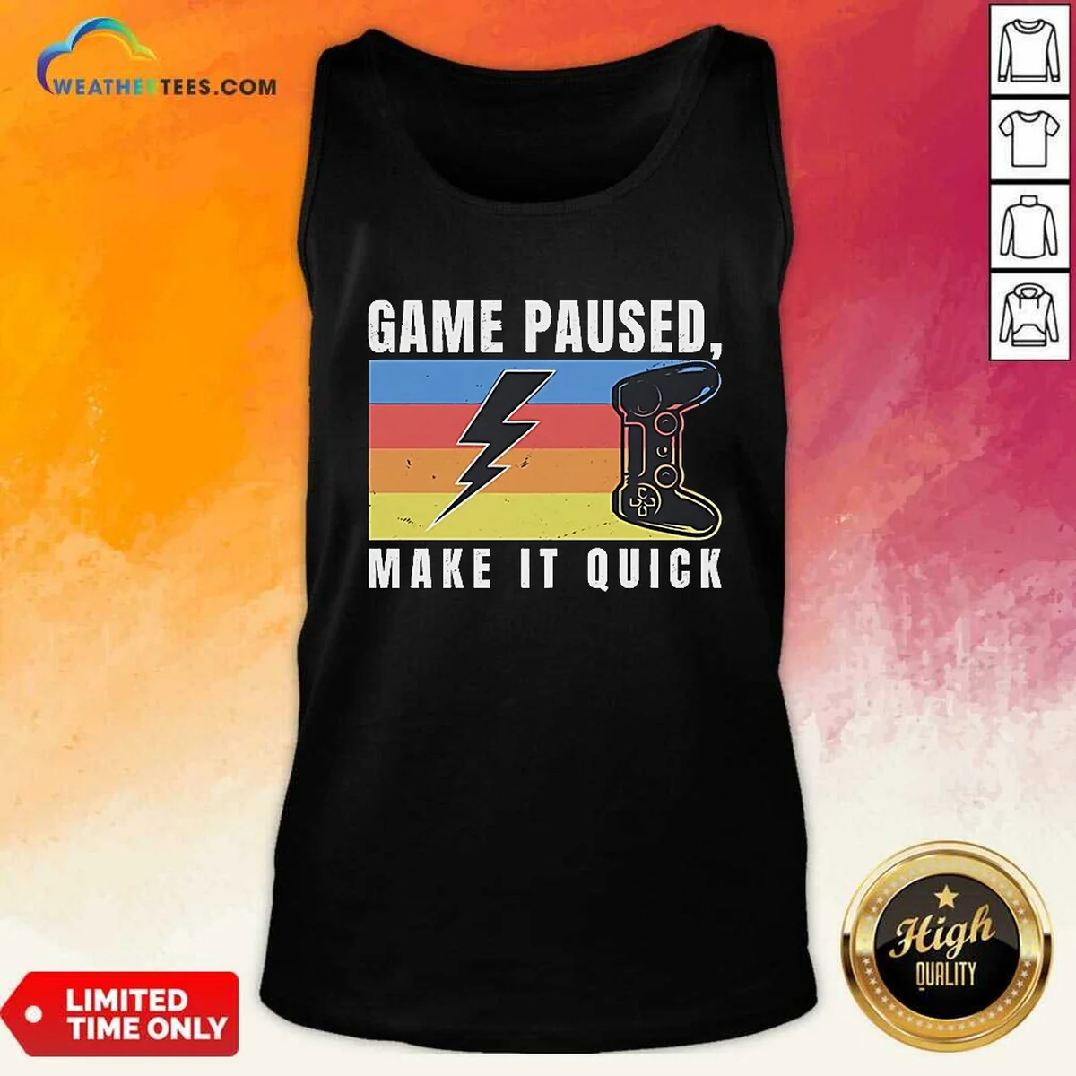 Pretty Game Paused Make It Quick Shirt - Image 5