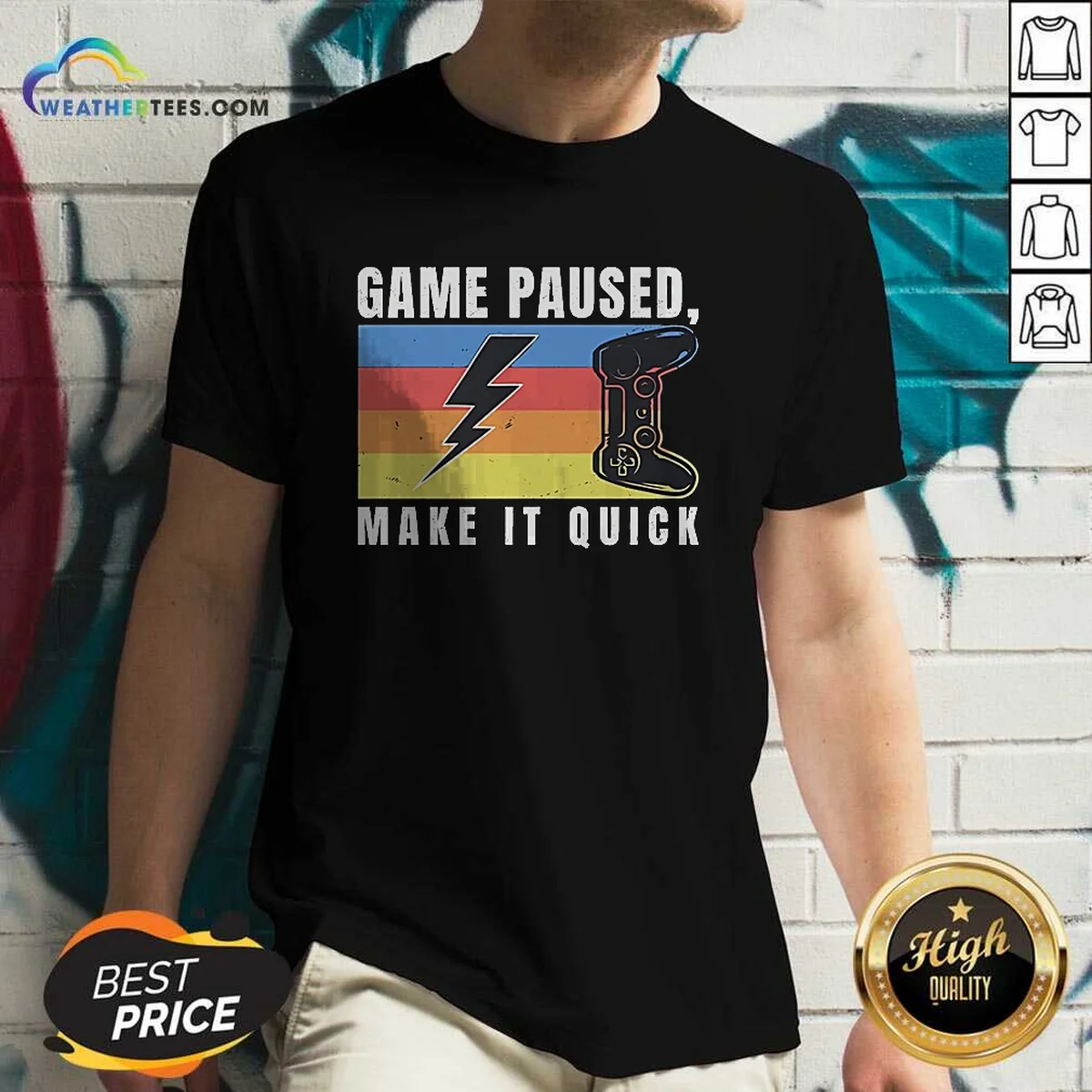 Pretty Game Paused Make It Quick Shirt - Image 3