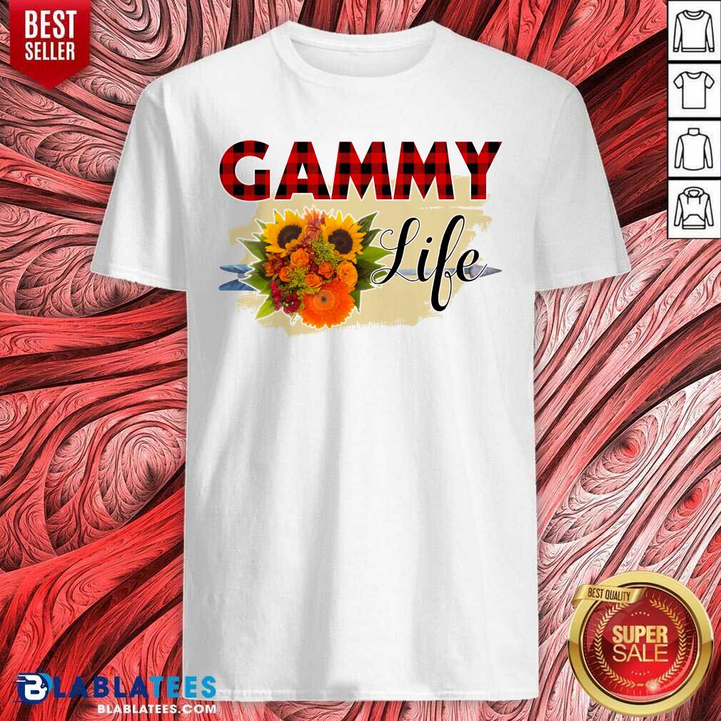 Pretty Gammy Life Flower Shirt
