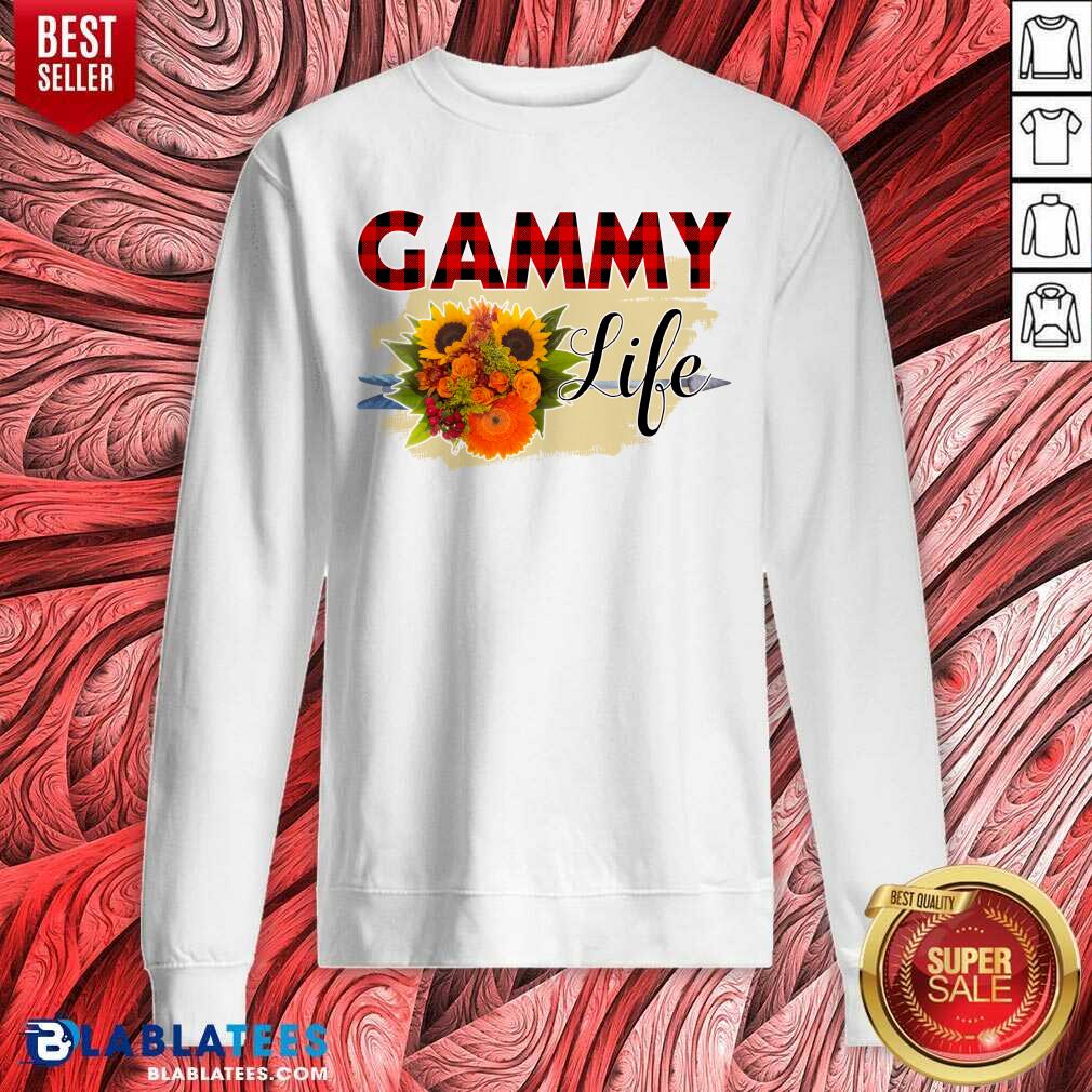 Pretty Gammy Life Flower Shirt - Image 5