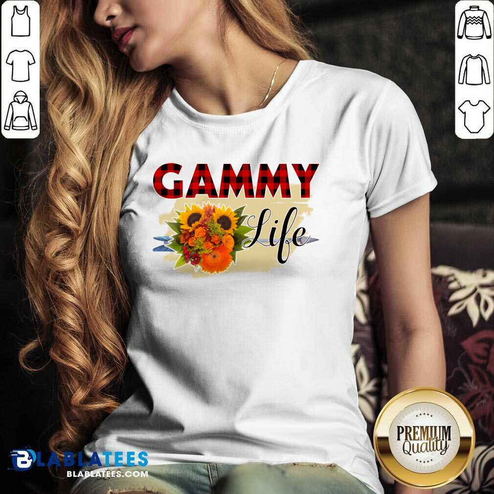 Pretty Gammy Life Flower Shirt - Image 3