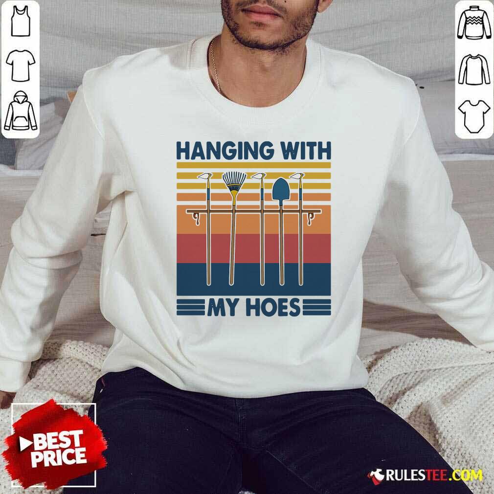 Pretty Gardening Hanging With My Hoes Vintage T-Shirt - Image 5