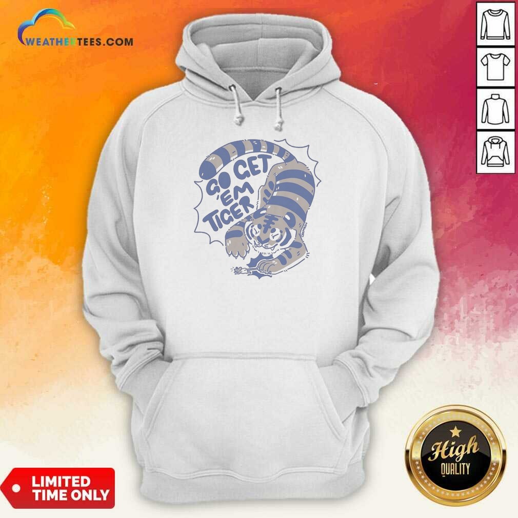 Pretty Go Get Em Tiger Cute Little Cub Chasing A Mouse In The Jungle Illustration Shirt - Image 2