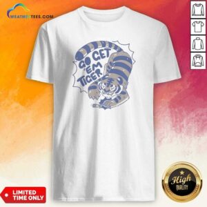 Pretty Go Get Em Tiger Cute Little Cub Chasing A Mouse In The Jungle Illustration Shirt