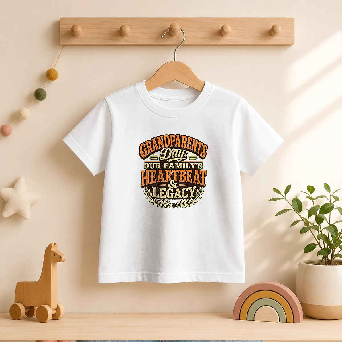 Pretty Grandparents Day Vintage Heartbeat Tribute Shirt - Image 9