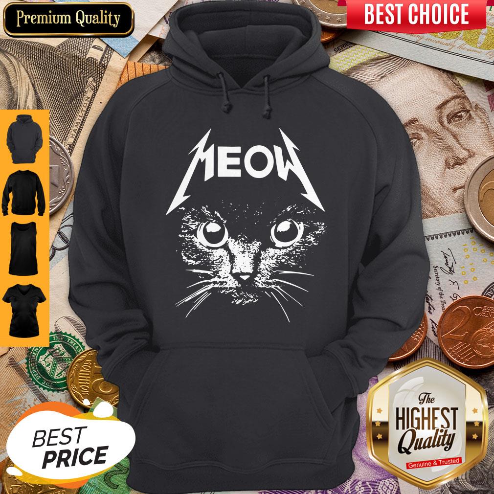Pretty Great Metallica Meowtalica Black Cat Shirt - Image 2