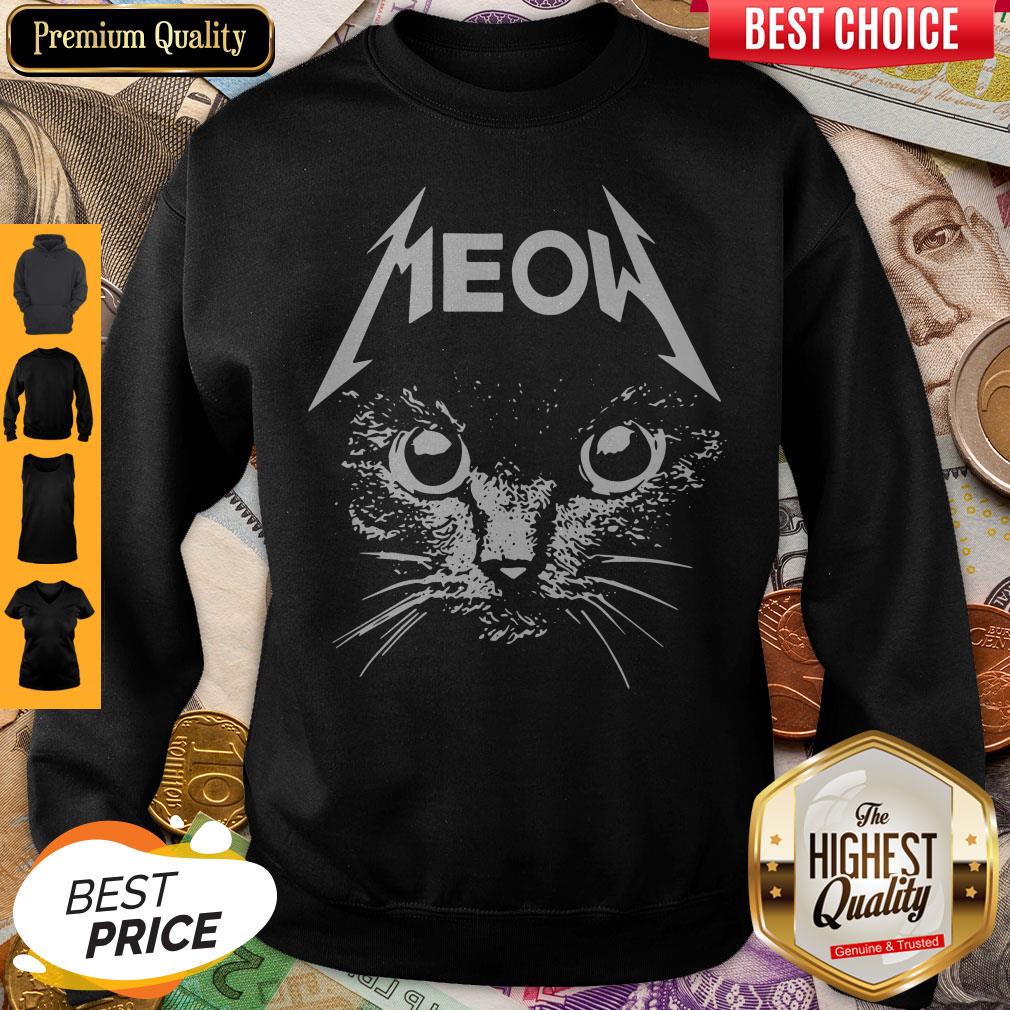 Pretty Great Metallica Meowtalica Black Cat Shirt - Image 5