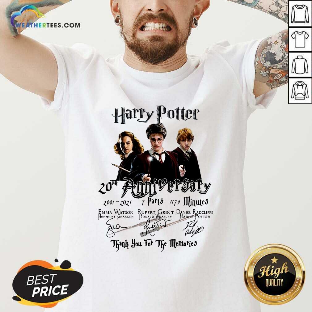 Pretty Harry Potter 20th Anniversary 2001 2021 7 Parts 1179 Minutes Signatures Shirt - Image 3
