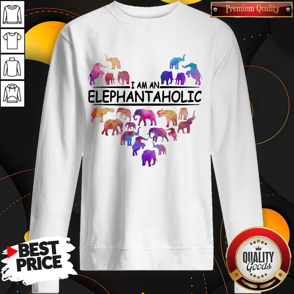 Pretty Heart I Am An Elephant Aholic Shirt - Image 4