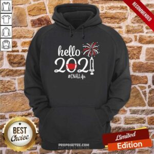 Alternative view of Pretty Hello 2021 CNA Life Face Mask Christmas Shirt