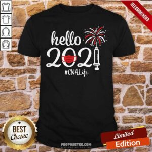 Pretty Hello 2021 CNA Life Face Mask Christmas Shirt