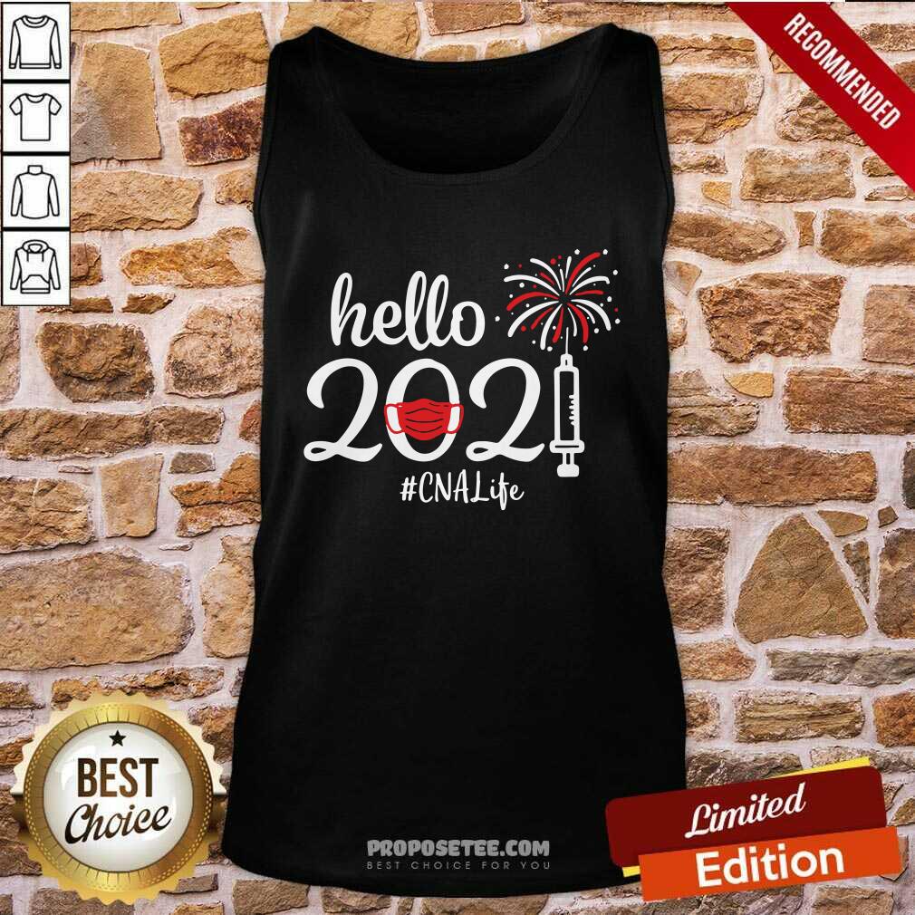 Pretty Hello 2021 CNA Life Face Mask Christmas Shirt - Image 4